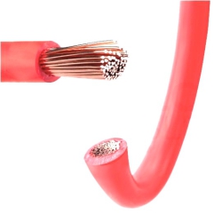 przewód LGY 1x10,0mm czerwony 25m